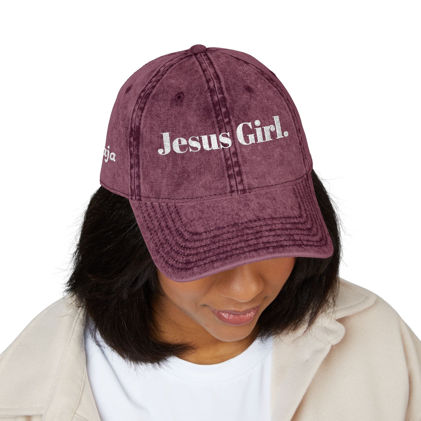 Jesus Girl Vintage Embroidered Dad Hat