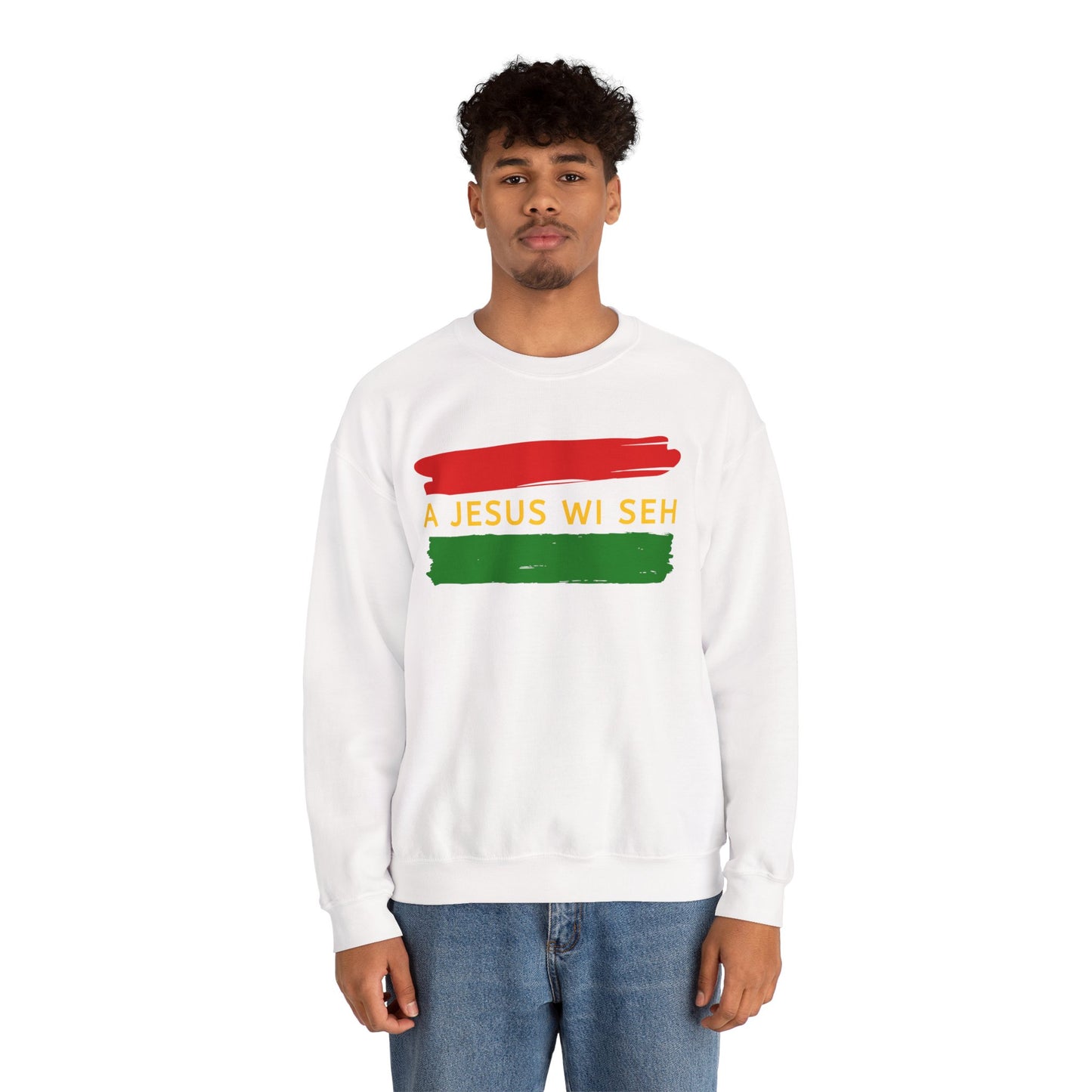 A JESUS WI SEH Crewneck Sweatshirt