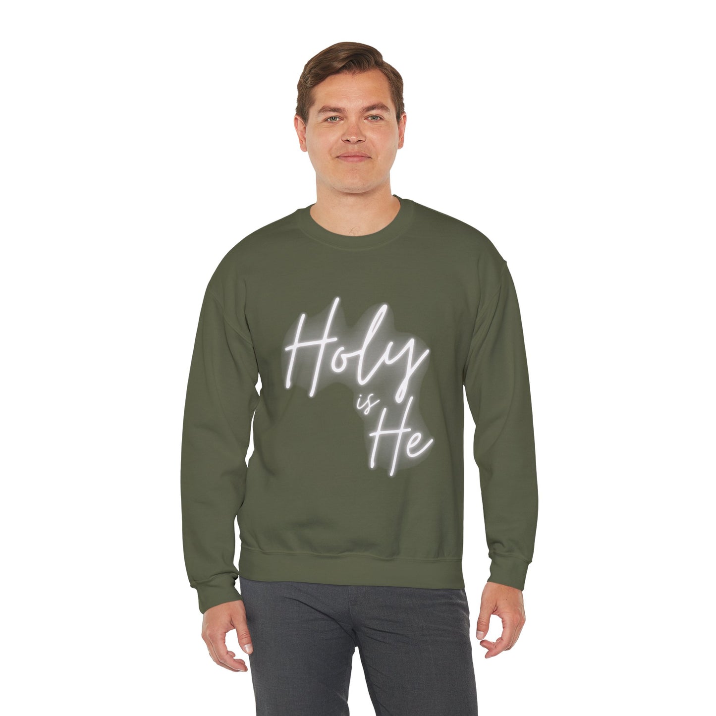 Holy Is He Unisex Crewneck Christian Sweatshirt