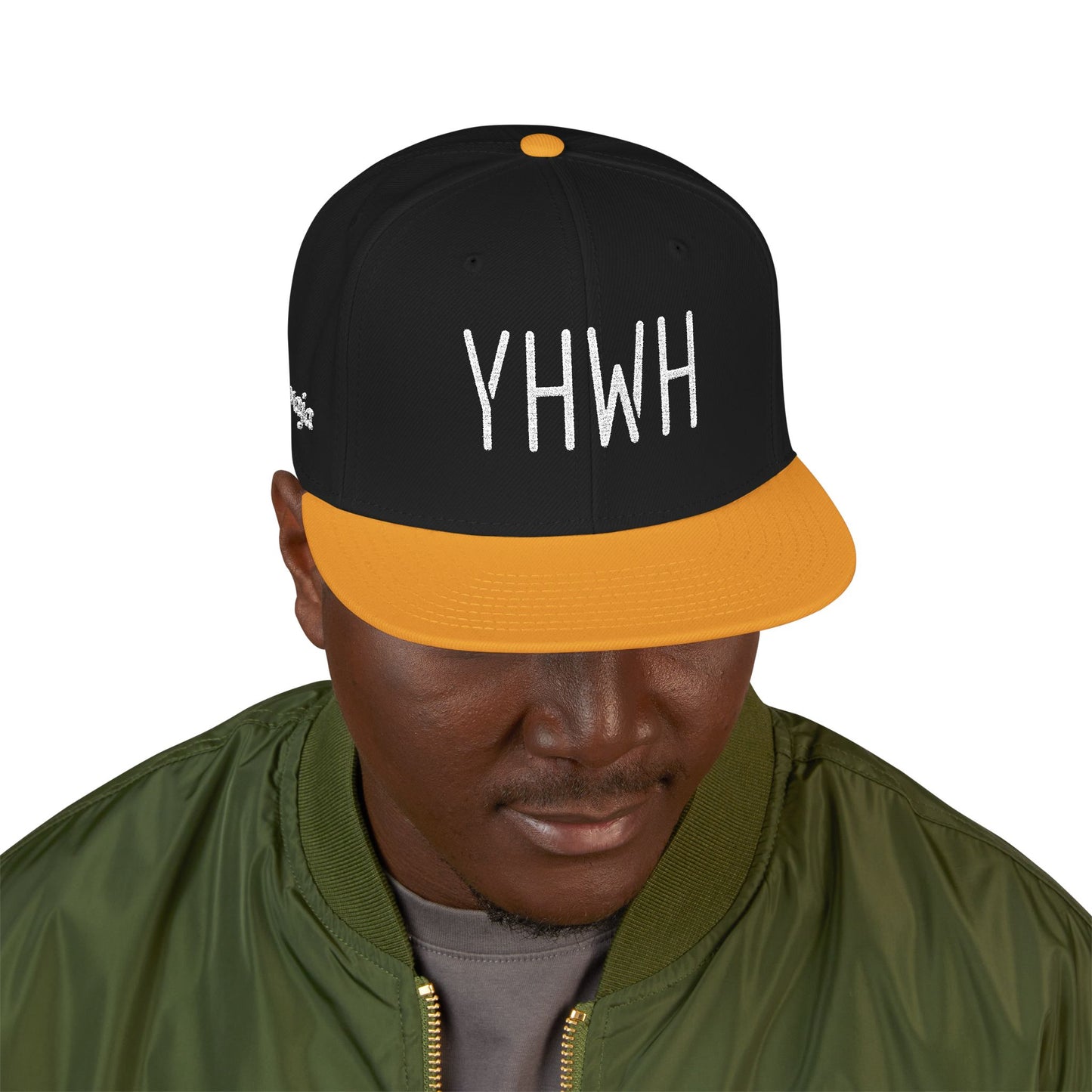 YHWH Stylish Embroidered Snapback Cap