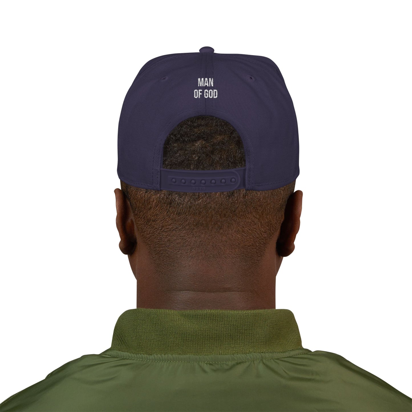 Man of God Embroidered Snapback Cap