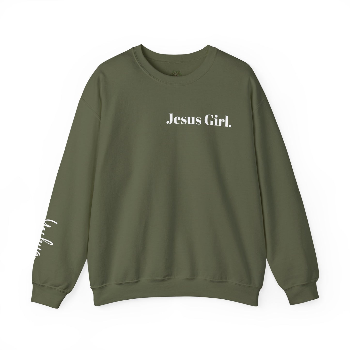 Jesus Girl Embroidered Heavy Blend™ Crewneck Sweatshirt