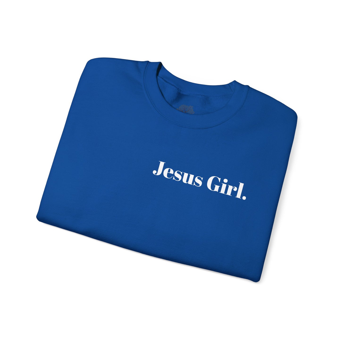 Jesus Girl Embroidered Heavy Blend™ Crewneck Sweatshirt