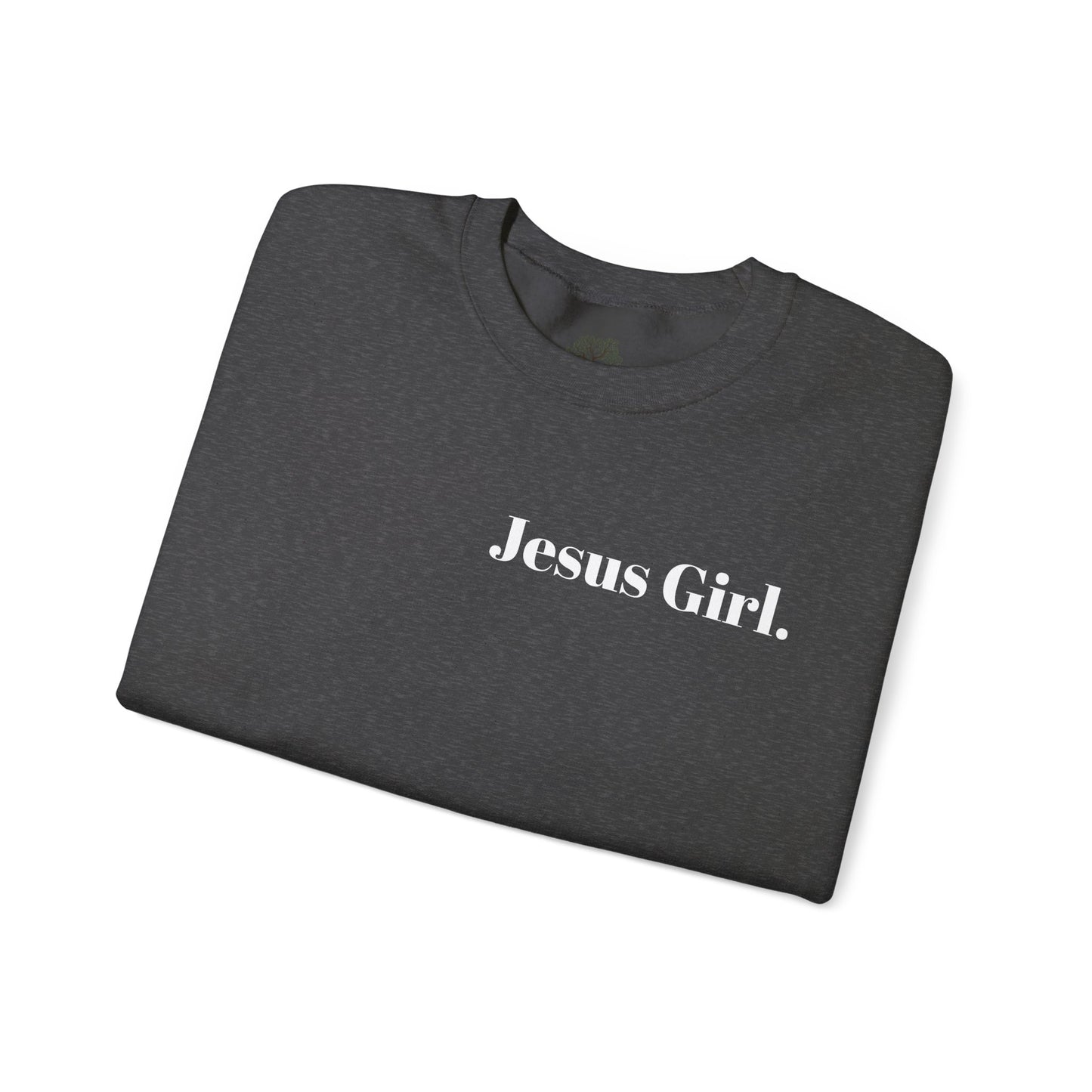 Jesus Girl Embroidered Heavy Blend™ Crewneck Sweatshirt