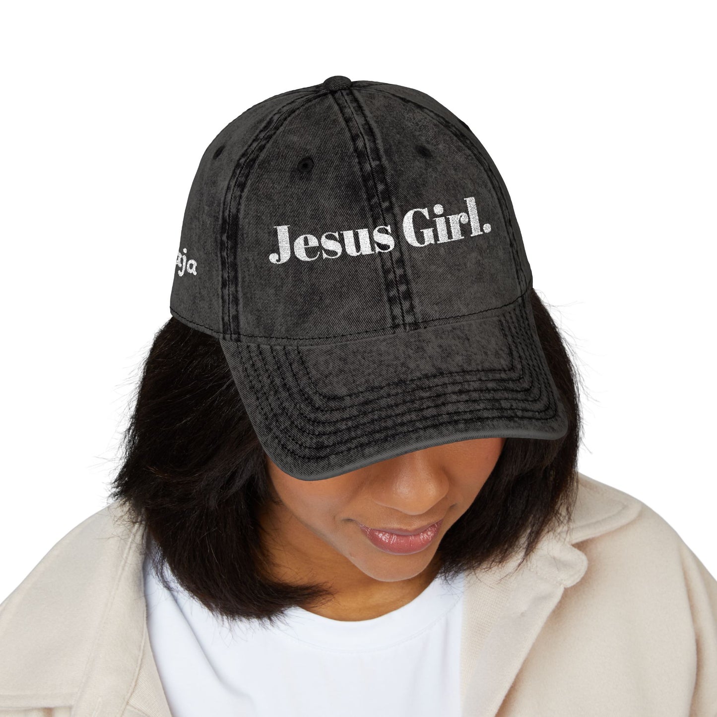 Jesus Girl Vintage Embroidered Dad Hat