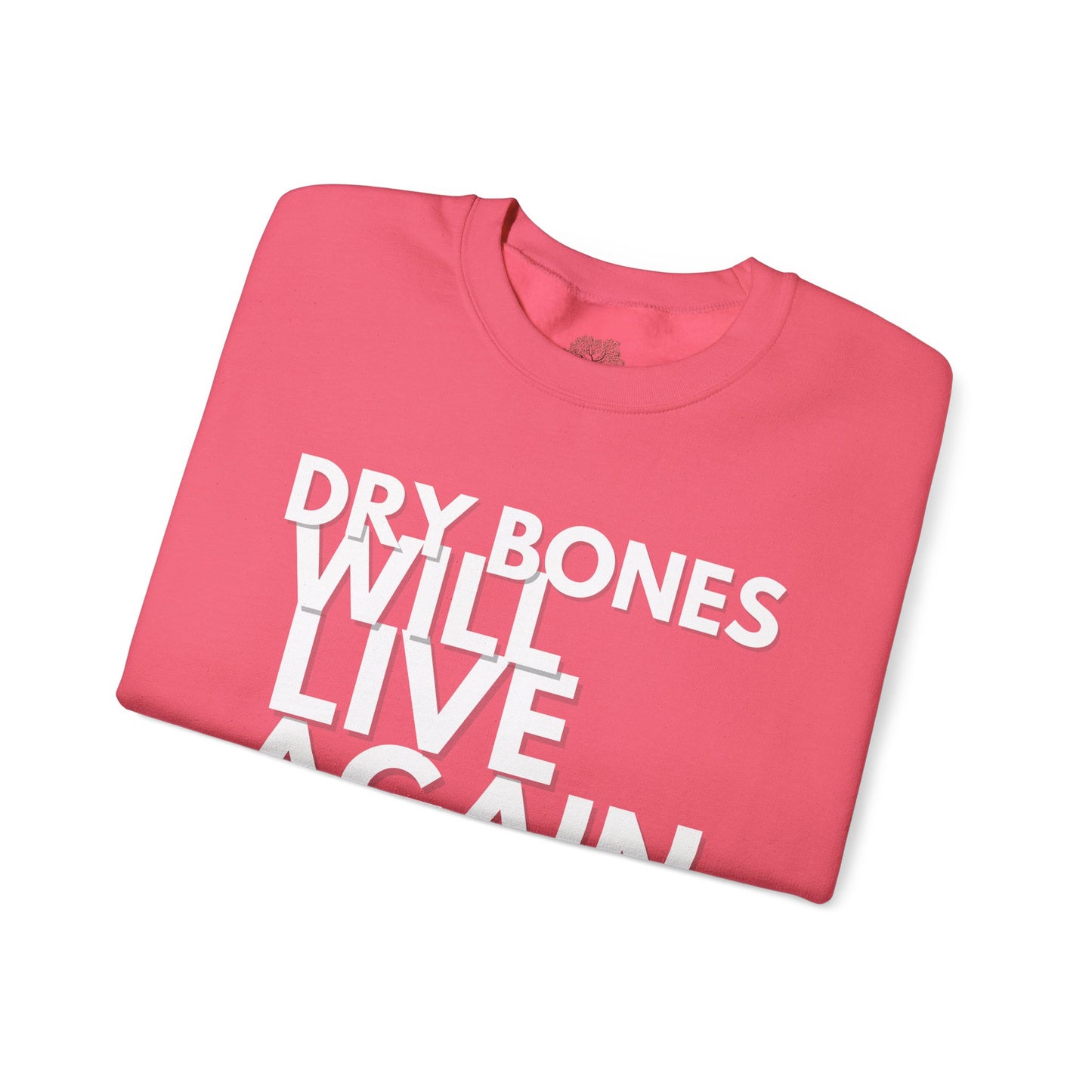 “Dry Bones Will Live Again” Crewneck Sweatshirt (Ezekiel 37:5 Inspired)