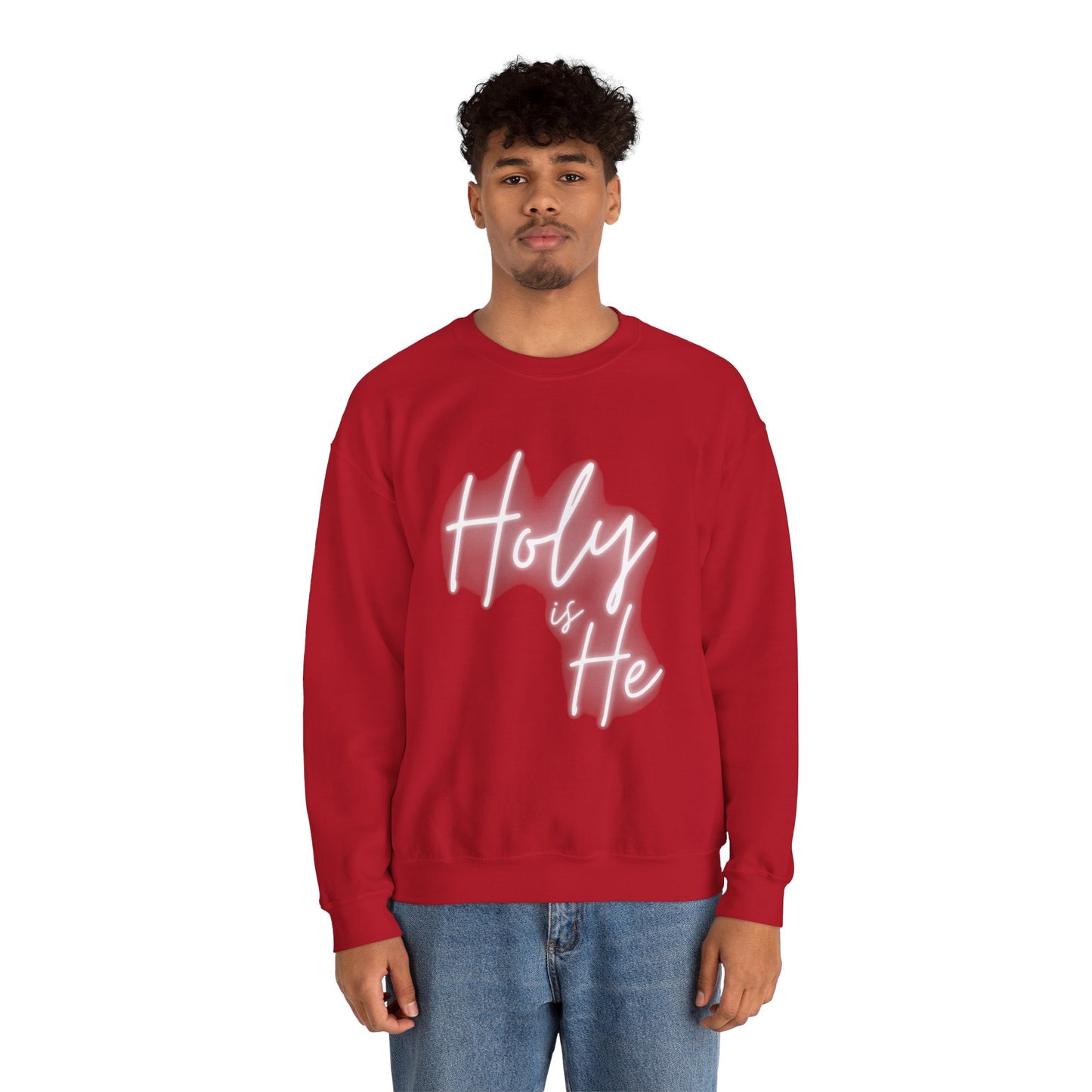 Holy Is He Unisex Crewneck Christian Sweatshirt