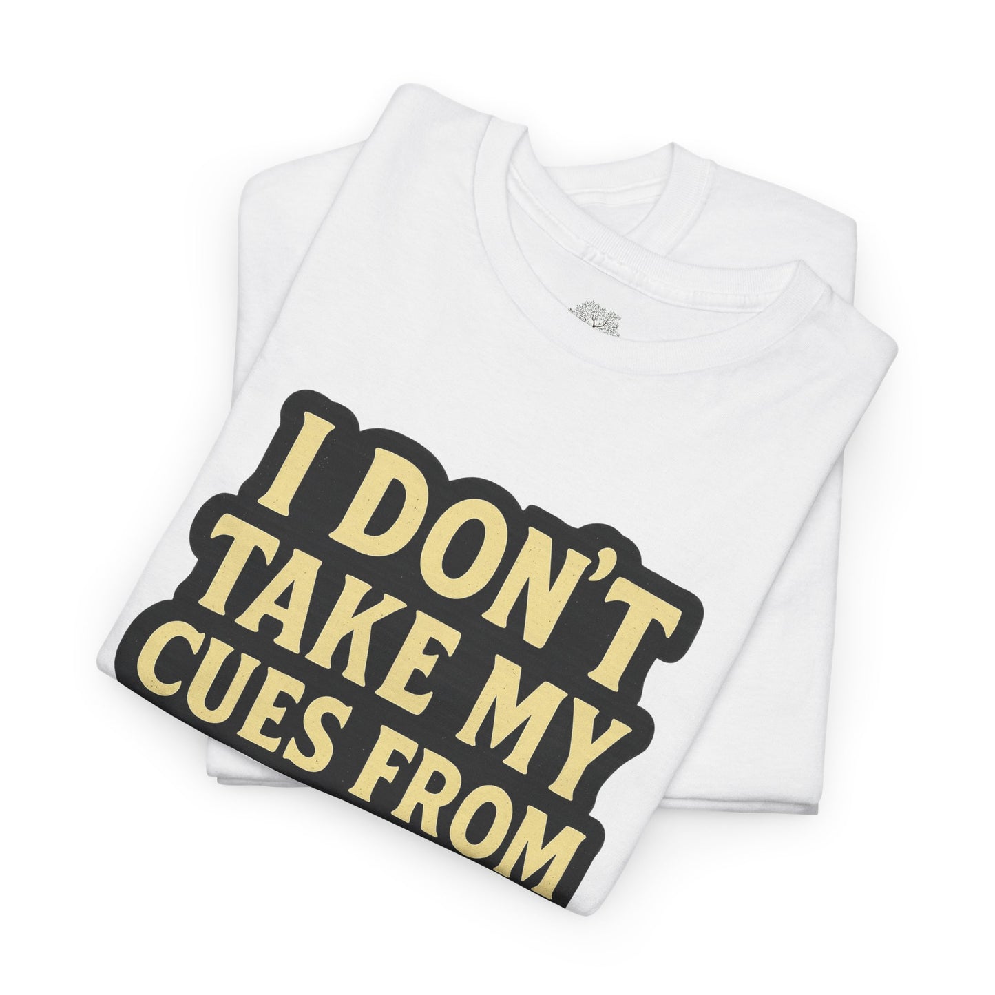 I DON'T Take My Cues From satan Unisex Heavy Cotton Tee