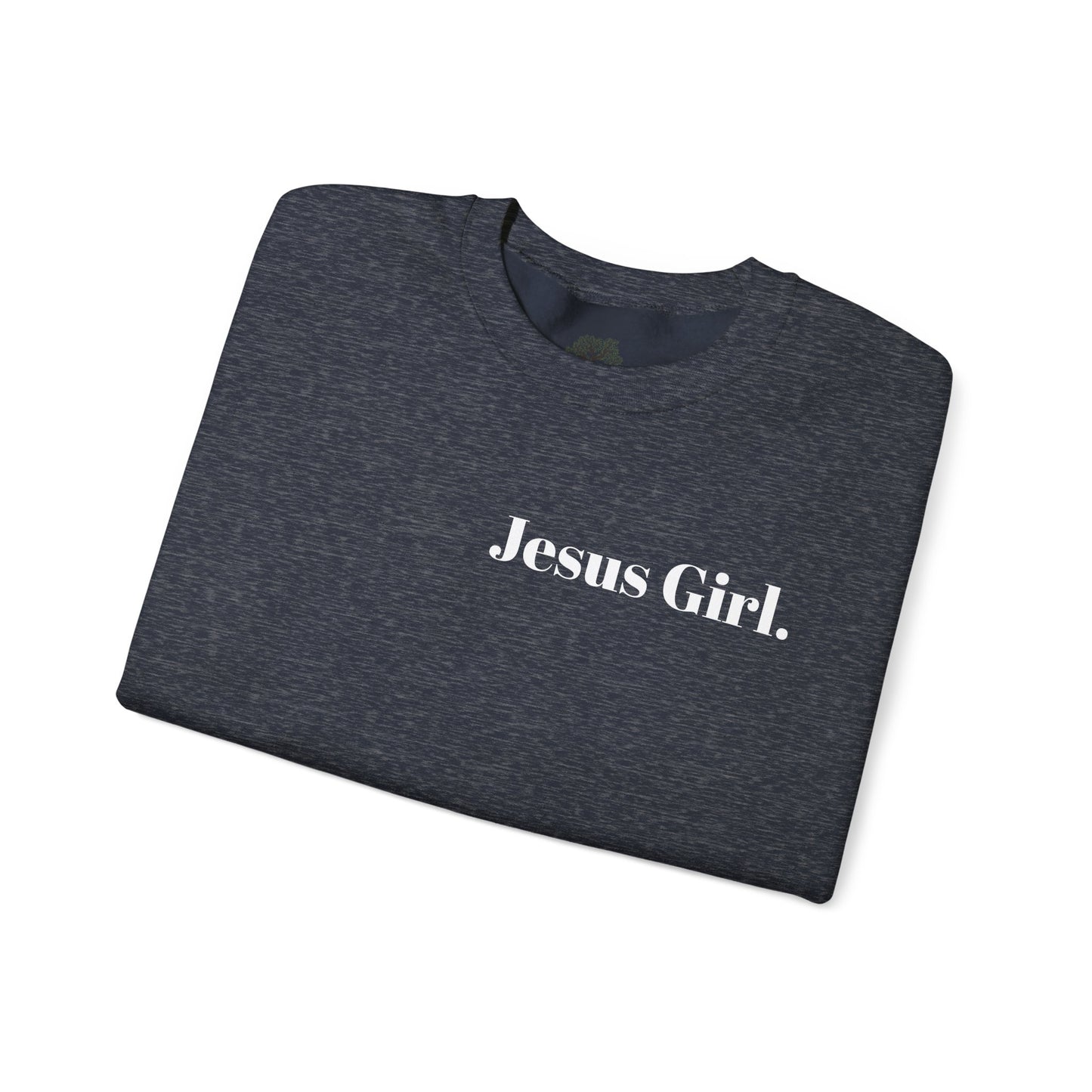 Jesus Girl Embroidered Heavy Blend™ Crewneck Sweatshirt