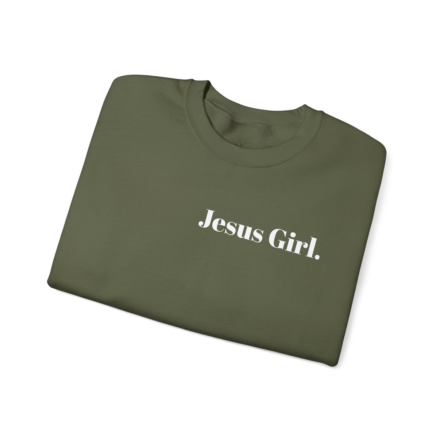 Jesus Girl Embroidered Heavy Blend™ Crewneck Sweatshirt